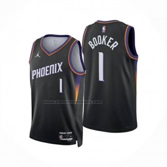 Maglia Phoenix Suns Devin Booker No 1 Statement 2025-26 Nero