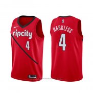 Maglia Portland Trail Blazers Maurice Harkless #4 Earned Rosso