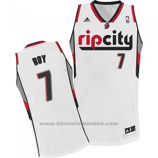 Maglia Portland Trail Blazers Rip City Brandon Roy #7 Bianco