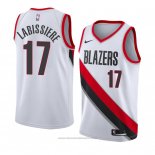 Maglia Portland Trail Blazers Skal Labissiere #17 Association 2018 Bianco