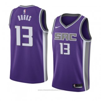 Maglia Sacramento Kings Alec Burks #13 Icon 2018 Viola