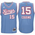 Maglia Sacramento Kings DeMarcus Cousins #15 Retro 1985-86 Blu