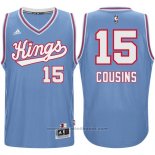 Maglia Sacramento Kings DeMarcus Cousins #15 Retro 1985-86 Blu