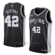 Maglia San Antonio Spurs Davis Bertans #42 Icon 2018 Nero