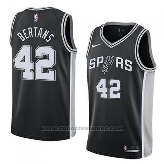 Maglia San Antonio Spurs Davis Bertans #42 Icon 2018 Nero