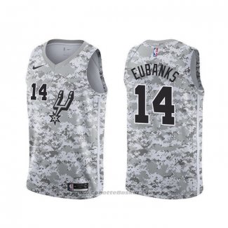 Maglia San Antonio Spurs Drew Eubanks #14 Earned Camuffamento