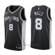 Maglia San Antonio Spurs Patty Mills #8 Swingman Icon 2017-18 Nero