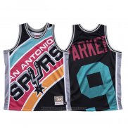 Maglia San Antonio Spurs Tony Parker #9 Mitchell & Ness Big Face Nero