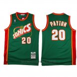 Maglia Seattle SuperSonics Gary Payton #20 Historic Retro Verde