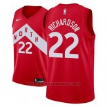 Maglia Tornto Raptors Malachi Richardson #22 Earned 2018-19 Rosso