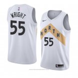 Maglia Toronto Raptors Delon Wright #55 Citta 2018 Bianco