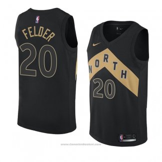 Maglia Toronto Raptors Kay Felder #20 Citta 2018 Nero