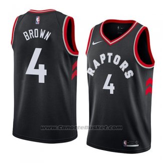 Maglia Toronto Raptors Lorenzo Brown #4 Statement 2018 Nero