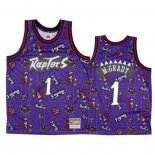 Maglia Toronto Raptors Tracy Mcgrady #1 Hardwood Classics Tear Up Pack Viola