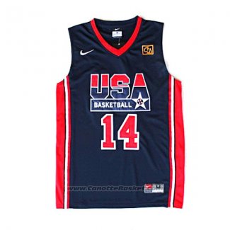 Maglia USA 1992 Charles Barkley #14 Nero