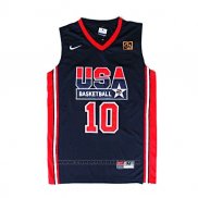 Maglia USA 1992 Clyde Drexler #10 Nero