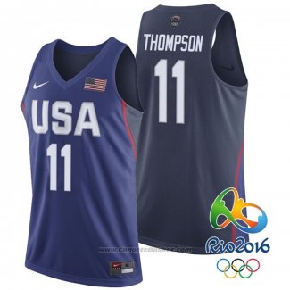 Maglia USA 2016 Klay Thompson #11 Blu