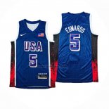 Maglia USA 2024 Anthony Edwards #5 Blu1