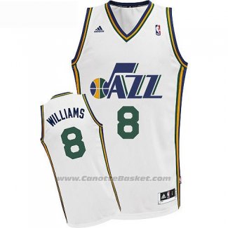 Maglia Utah Jazz Deron Williams #8 Bianco