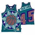 Maglia Utah Jazz Donovan Mitchell NO 45 Mitchell & Ness Big Face Blu