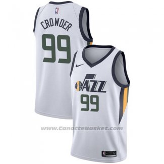 Maglia Utah Jazz Jae Crowder #99 Association 2017-18 Bianco