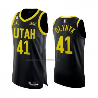 Maglia Utah Jazz Kelly Olynyk #41 Statement Autentico 2022-23 Nero