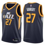 Maglia Utah Jazz Rudy Gobert #27 Icon Apagado 2017-18 Blu