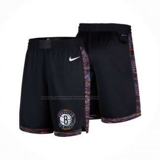 Pantaloncini Brooklyn Nets Citta 2025-26 Nero