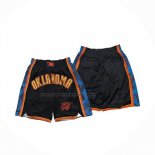Pantaloncini Oklahoma City Thunder Citta Just Don 2024-25 Nero