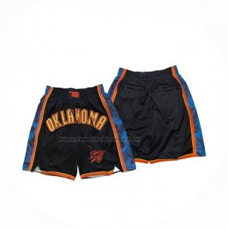 Pantaloncini Oklahoma City Thunder Citta Just Don 2024-25 Nero