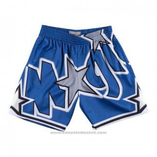 Pantaloncini Orlando Magic Mitchell & Ness Big Face Blu