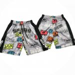 Pantaloncini San Antonio Spurs Just Don Slap Sticker Bianco