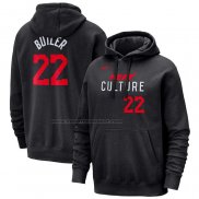 Felpa con Cappuccio Miami Heat Jimmy Butler Citta 2023-24 Nero