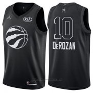 Maglia All Star 2018 Toronto Raptors DeMar DeRozan #10 Nero