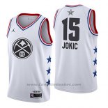 Maglia All Star 2019 Denver Nuggets Nikola Jokic #15 Bianco