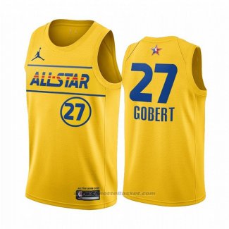 Maglia All Star 2021 Utah Jazz Rudy Gobert #27 Or