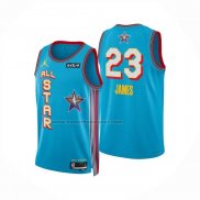 Maglia All Star 2025 Lebron James No 23 Blu Claro