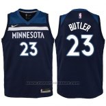 Maglia Bambino Minnesota Timberwolves Jimmy Butler #23 2017-18 Blu