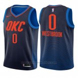 Maglia Bambino Oklahoma City Thunder Russell Westbrook #0 Statement 2017-18 Blu