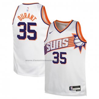 Maglia Bambino Phoenix Suns Kevin Durant #35 Association 2023-24 Bianco