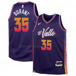 Maglia Bambino Phoenix Suns Kevin Durant #35 Citta 2023-24 Viola