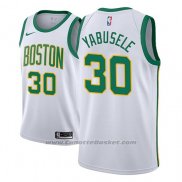 Maglia Boston Celtics Guerschon Yabusele #30 Citta 2018-19 Bianco