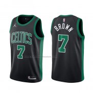 Maglia Boston Celtics Jaylen Brown NO 7 Statement 2020-21 Nero