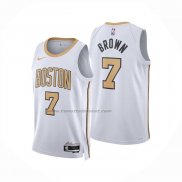 Maglia Boston Celtics Jaylen Brown No 7 Citta 2025-26 Bianco