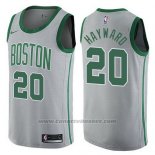 Maglia Boston Celtics Jaylen Gordon Hayward #20 Citta 2017-18 Grigio