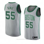 Maglia Boston Celtics Nick King #55 Citta 2018-19 Grigio