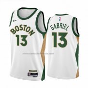 Maglia Boston Celtics Wenyen Gabriel #13 Citta 2023-24 Bianco