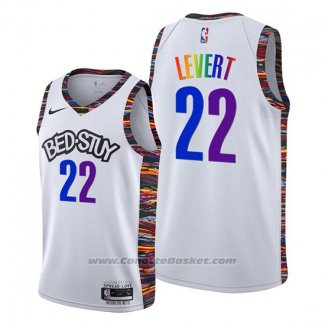 Maglia Brooklyn Nets Caris Levert #22 Citta LGBTQ Pride Night 2020 Bianco