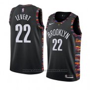 Maglia Brooklyn Nets Caris Levert #22 Citta 2018-19 Nero