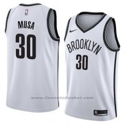 Maglia Brooklyn Nets Dzanan Musa #30 Association 2018 Bianco
